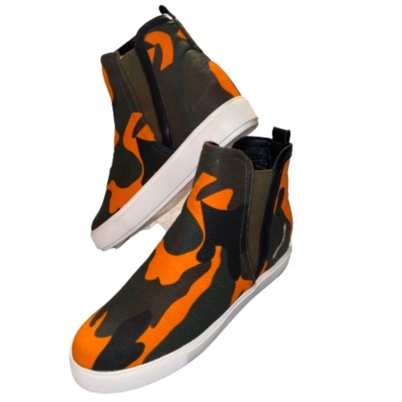 Chase + Chloe Kendra Neon Orange Slip-on sneaker - Picture 1 of 7